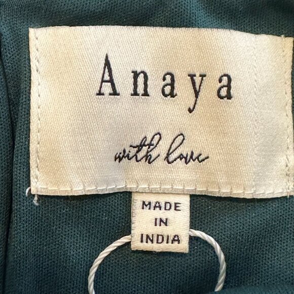 Anaya With Love Emerald Green Tulle Maxi Dress Size 2 Puff Sleeve Formal Gown - Picture 8 of 16